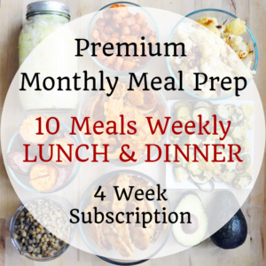 More Life Meals Monthly Vegan Meal Prep premium plan